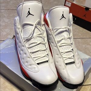 Jordan 13 retro OG Chicago Air Jordan White and Red Sneakers